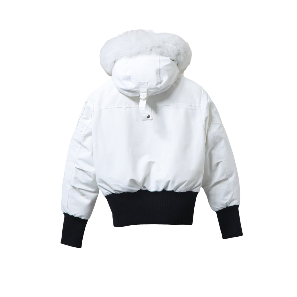 Moose Knuckles Original Debbie Bomber Jacket - White
