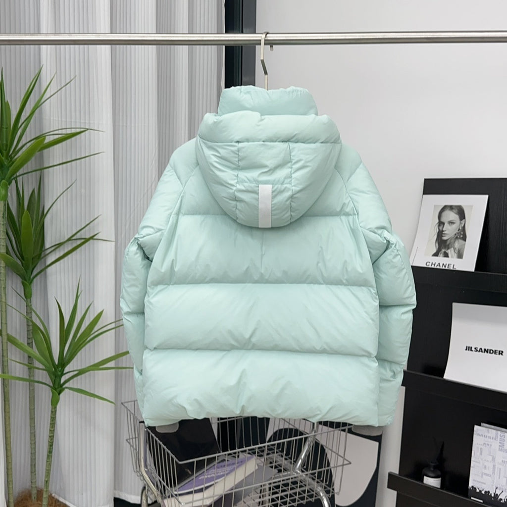 Canada Goose White Badge Hooded Puffer Jacket - Mint Green