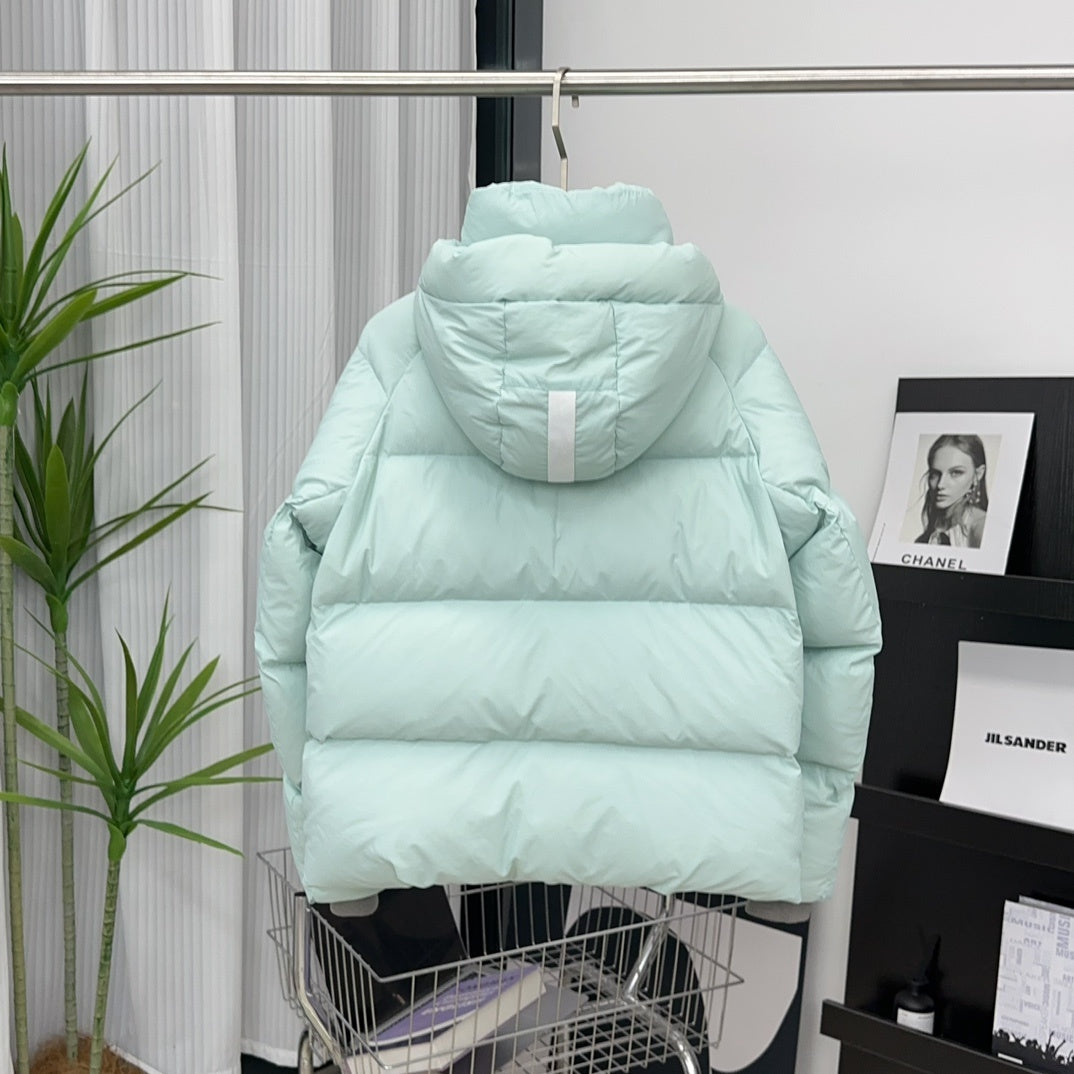 Canada Goose White Badge Hooded Puffer Jacket - Mint Green