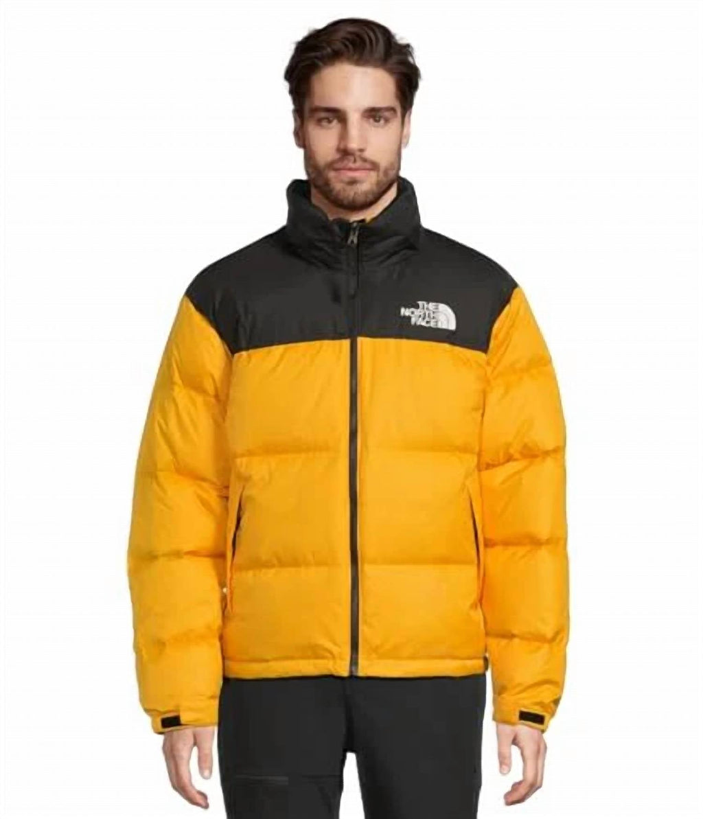 The North Face Unisex Colorblock Puffer Jacket - Yellow & Black