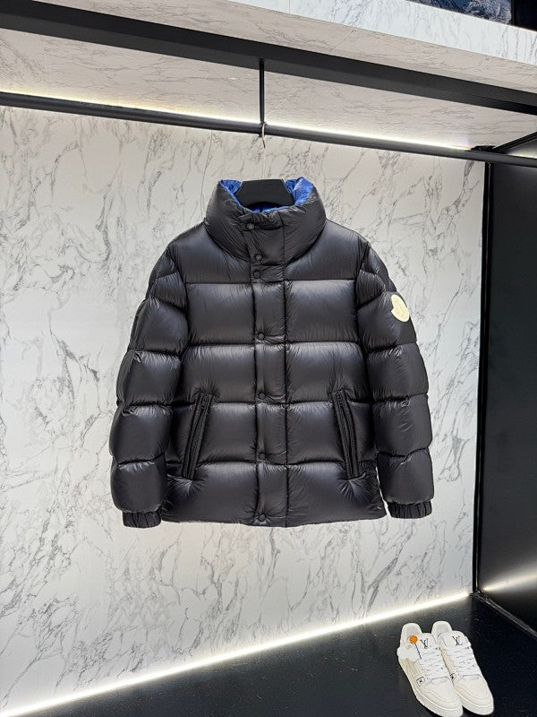 Moncler F055 Unisex Stand-Collar Puffer Jacket - Black
