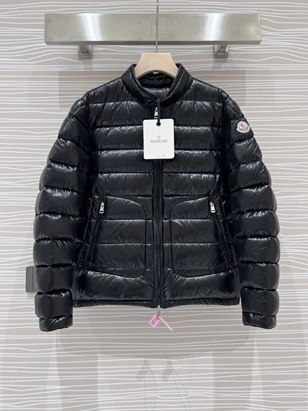 Moncler Acorus Stand-Collar Quilted Puffer Jacket - Black