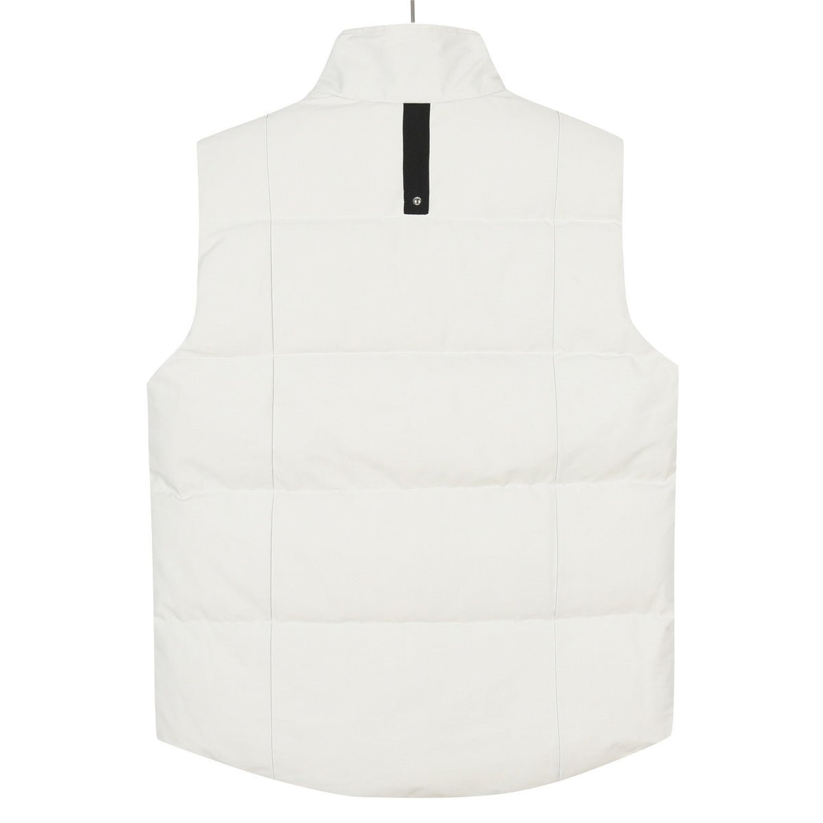 Moose Knuckles Studded Metal-Logo Stand-Collar Puffer Vest - White