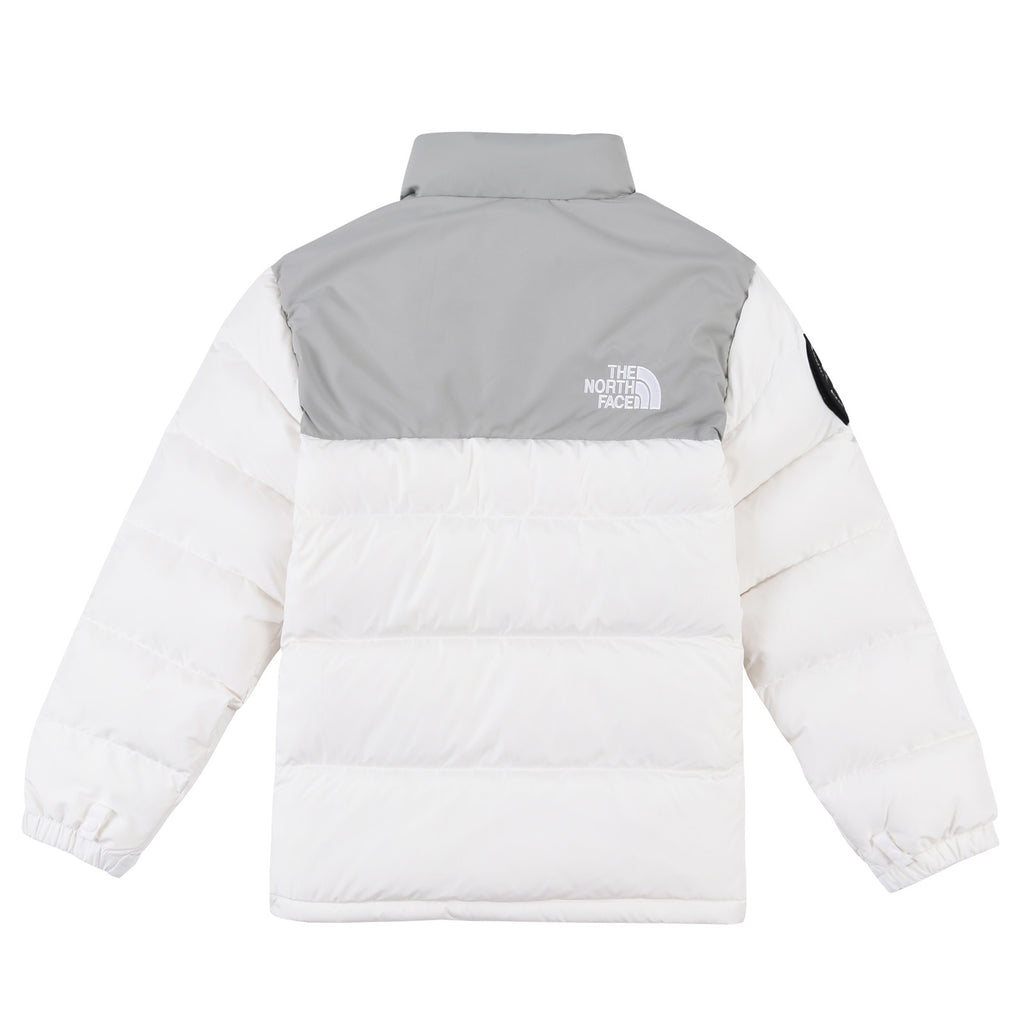 The North Face 1992 Stand-Collar Puffer Jacket - White & Gray