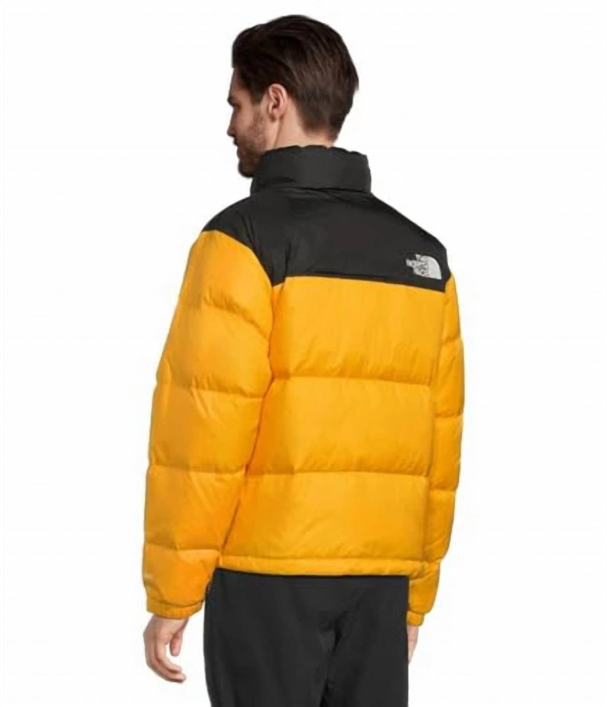 The North Face Unisex Colorblock Puffer Jacket - Yellow & Black