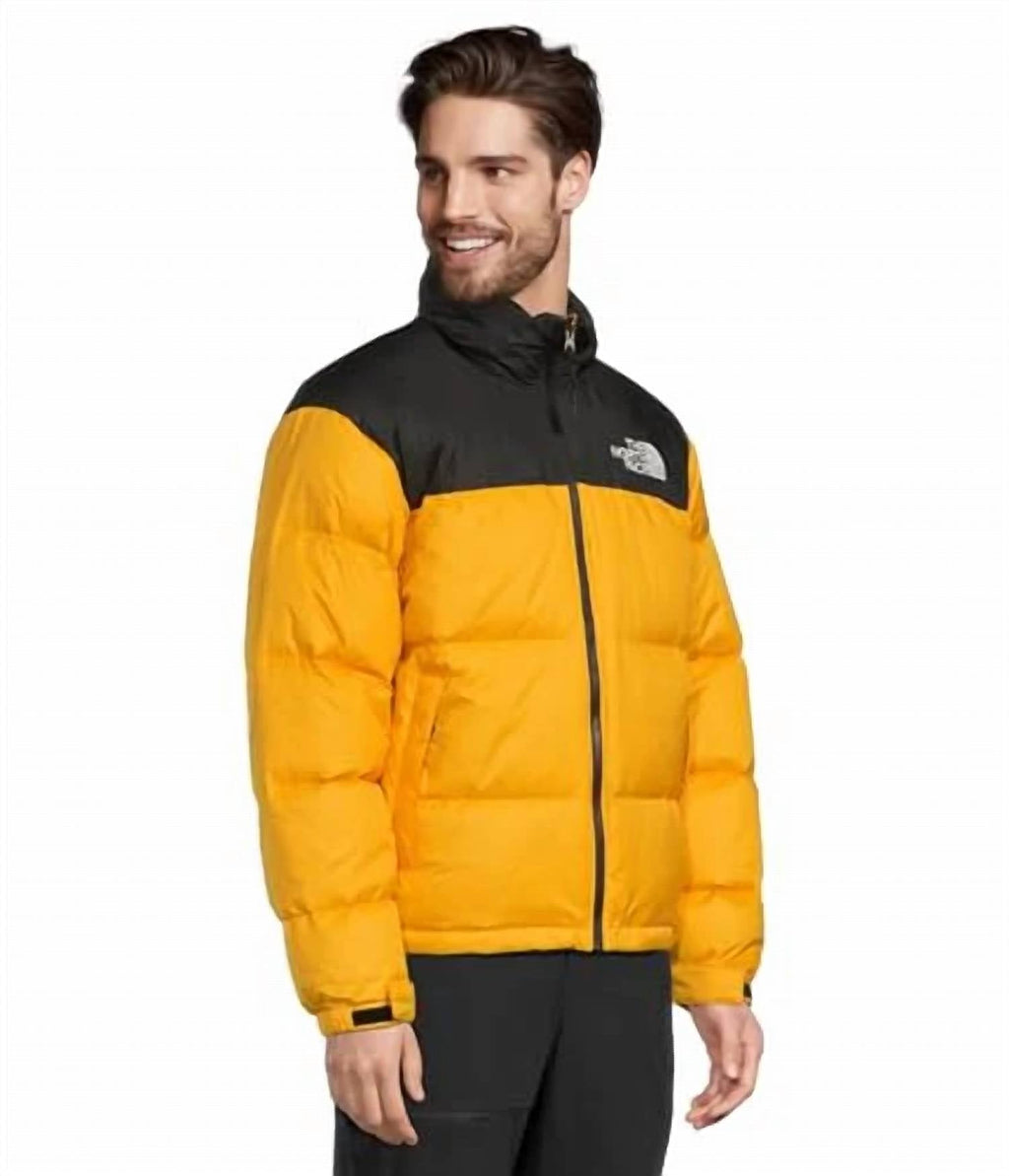 The North Face Unisex Colorblock Puffer Jacket - Yellow & Black