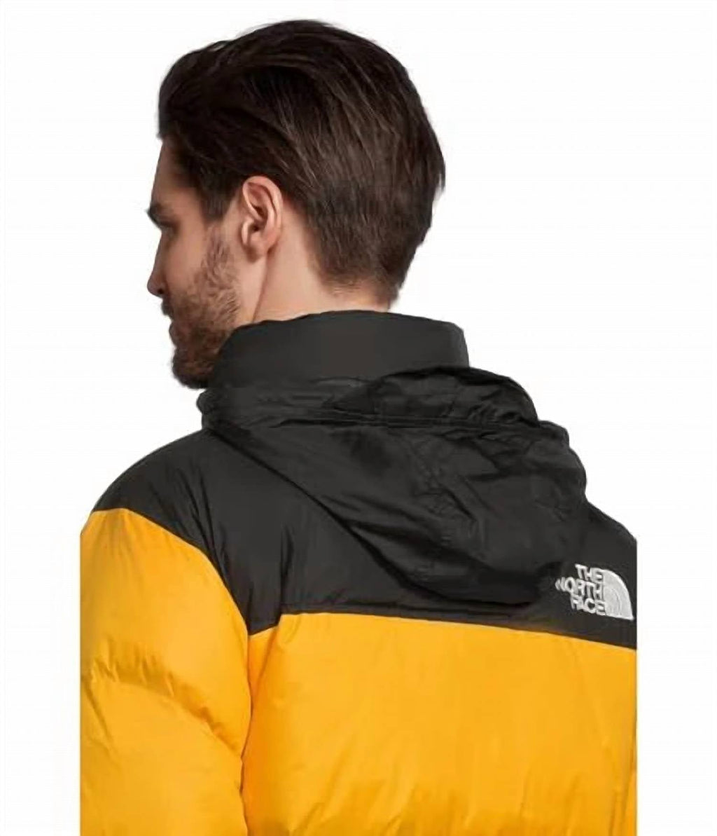 The North Face Unisex Colorblock Puffer Jacket - Yellow & Black