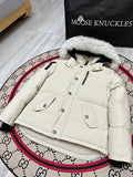 Moose Knuckles Men's Short Hooded Parka - Cream