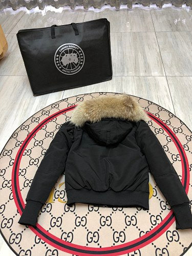 Canada Goose Women's Hooded Bomber Jacket - Black