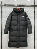 The North Face Unisex Long Hooded Puffer Coat - Black