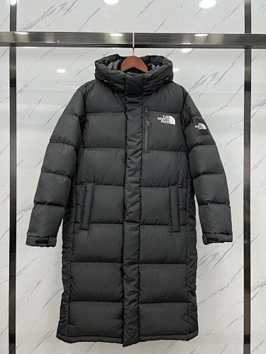 The North Face Unisex Long Hooded Puffer Coat - Black
