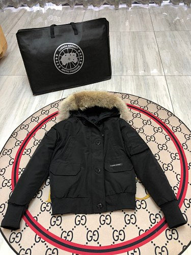 Canada Goose Women's Hooded Bomber Jacket - Black