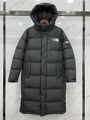 The North Face Unisex Long Hooded Puffer Coat - Black