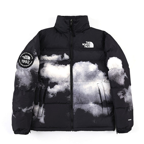 The North Face 1992 Unisex Cloud-Print Puffer Jacket - Black