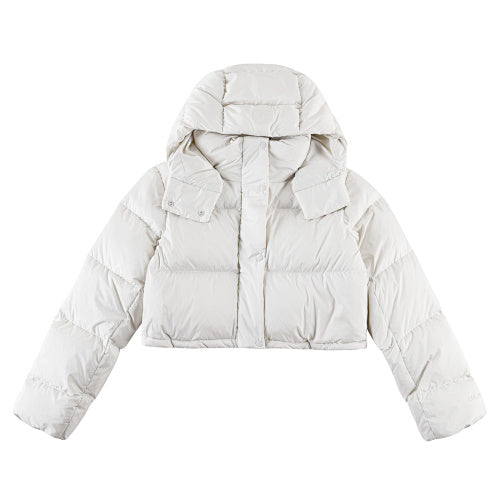 lululemon Women's Wunder Puff Cropped Hooded Jacket - White