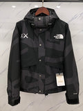 The North Face x KAWS Abstract-Print Hooded Jacket - Black & Gray
