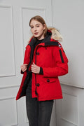 Canada Goose Women's Hooded Parka - Red