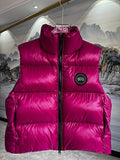 Canada Goose Cypress Black Disc Puffer Vest - Fuchsia