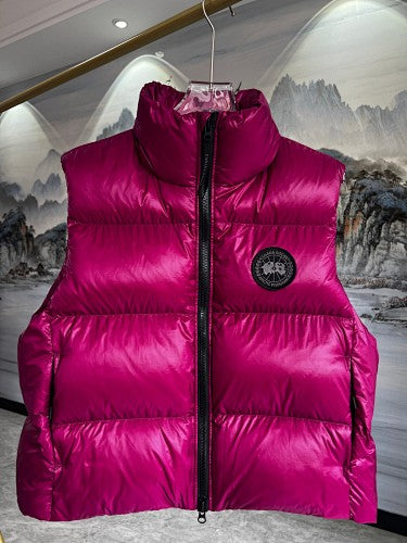 Canada Goose Cypress Black Disc Puffer Vest - Fuchsia