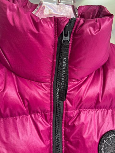Canada Goose Cypress Black Disc Puffer Vest - Fuchsia