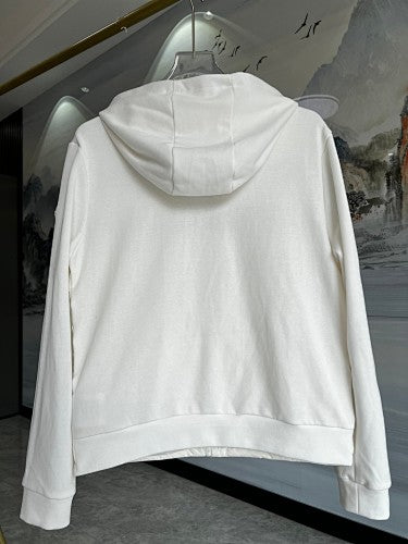 Moncler Hooded Knit-Panel Hybrid Jacket
