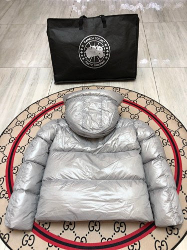 Canada Goose Crofton 2252 Hooded Puffer Jacket - Silver