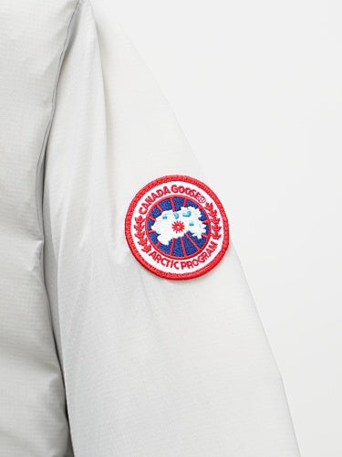 Canada Goose Lodge Stand-Collar Puffer Jacket - White