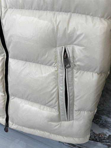 Moncler Kids' Hooded Quilted Puffer Jacket - Cream White