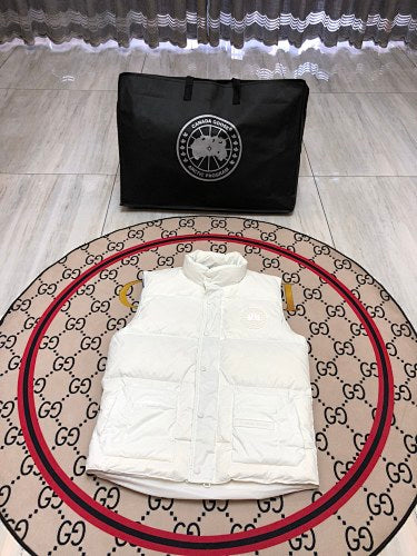 Canada Goose Glacier Stand-Collar Puffer Vest - White