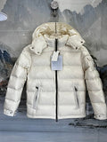 Moncler Kids' Hooded Quilted Puffer Jacket - Cream White
