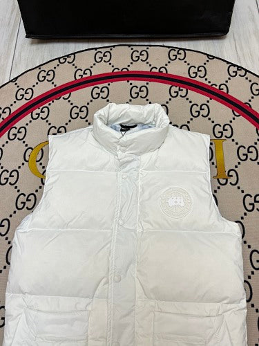 Canada Goose Glacier Stand-Collar Puffer Vest - White