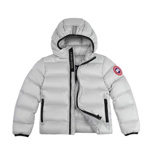 Canada Goose Crofton Kids' Hooded Puffer Jacket 5460K - Light Gray