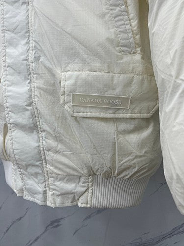 Canada Goose Glacier 01 Hooded Bomber Jacket - White
