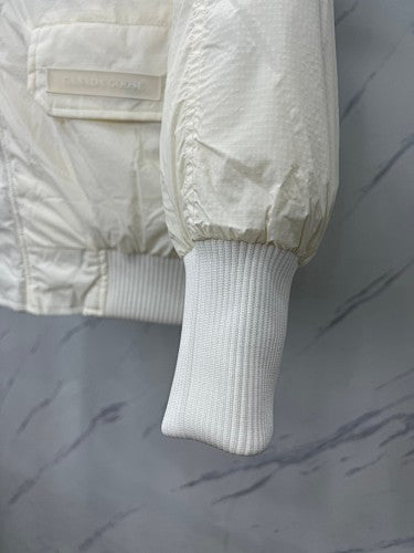 Canada Goose Glacier 01 Hooded Bomber Jacket - White