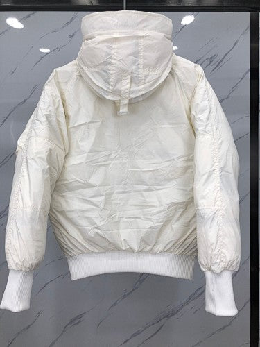 Canada Goose Glacier 01 Hooded Bomber Jacket - White