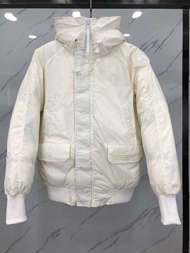Canada Goose Glacier 01 Hooded Bomber Jacket - White