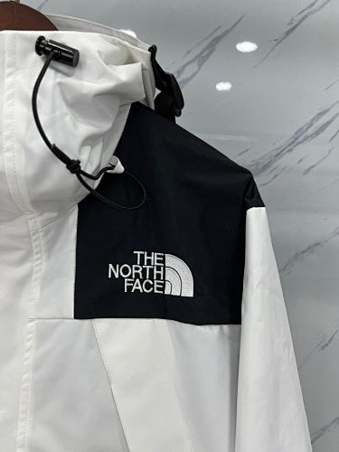 The North Face 1990 Colorblock Hooded Jacket - White & Black