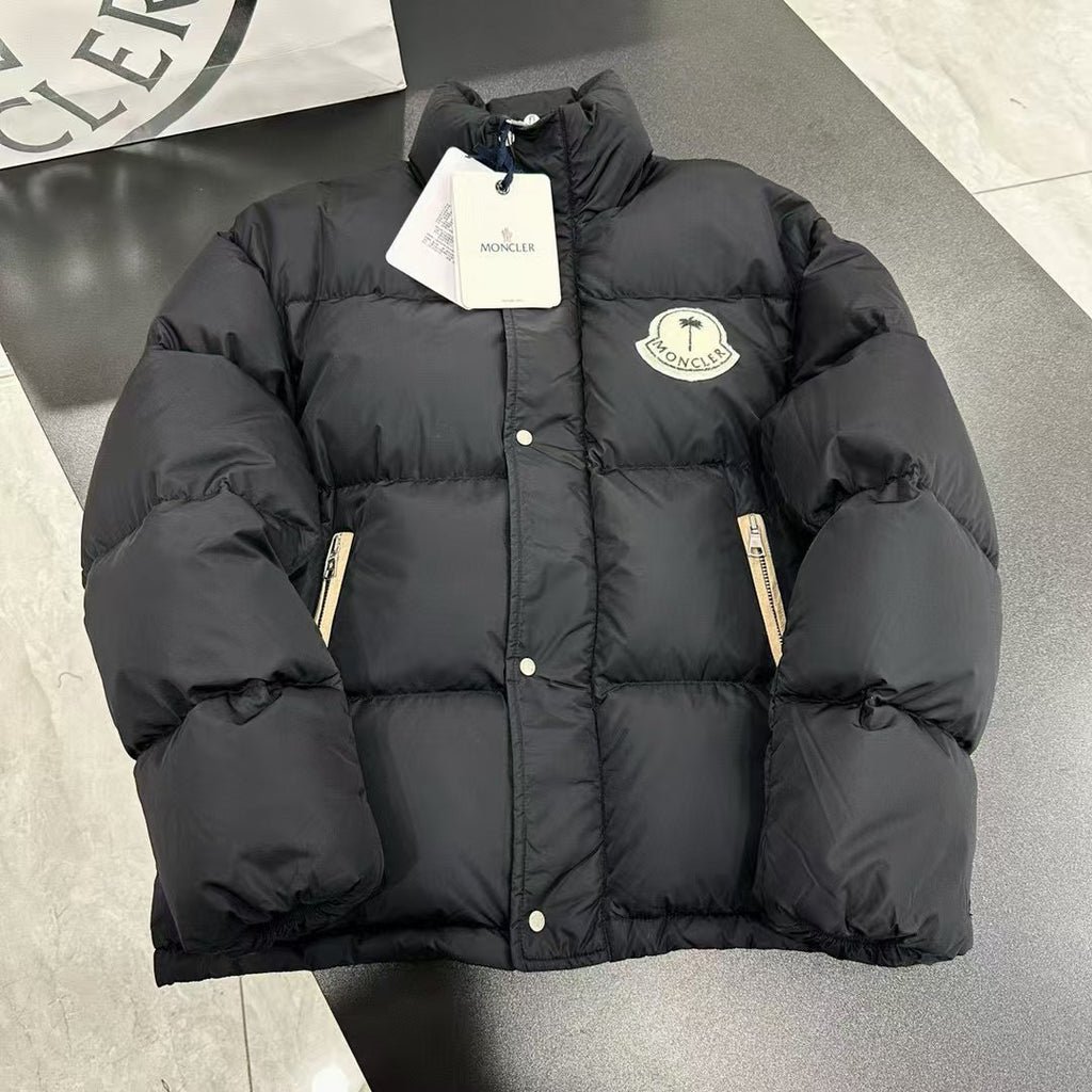 Moncler x Palm Angels Stand-Collar Puffer Jacket - Black