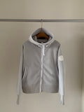 Canada Goose Tonal Logo Full-Zip Hoodie - Light Gray