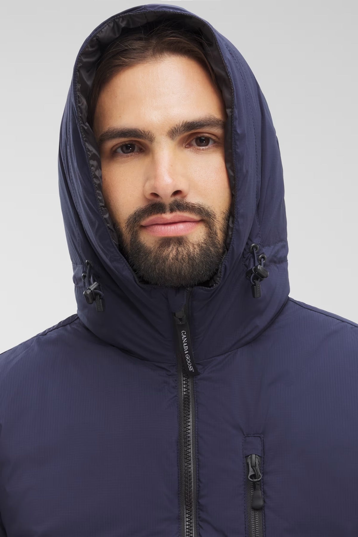 Canada Goose Men's Hooded Quilted Puffer Jacket - Navy