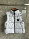 Canada Goose Grandview Black Label Cropped Puffer Vest - White