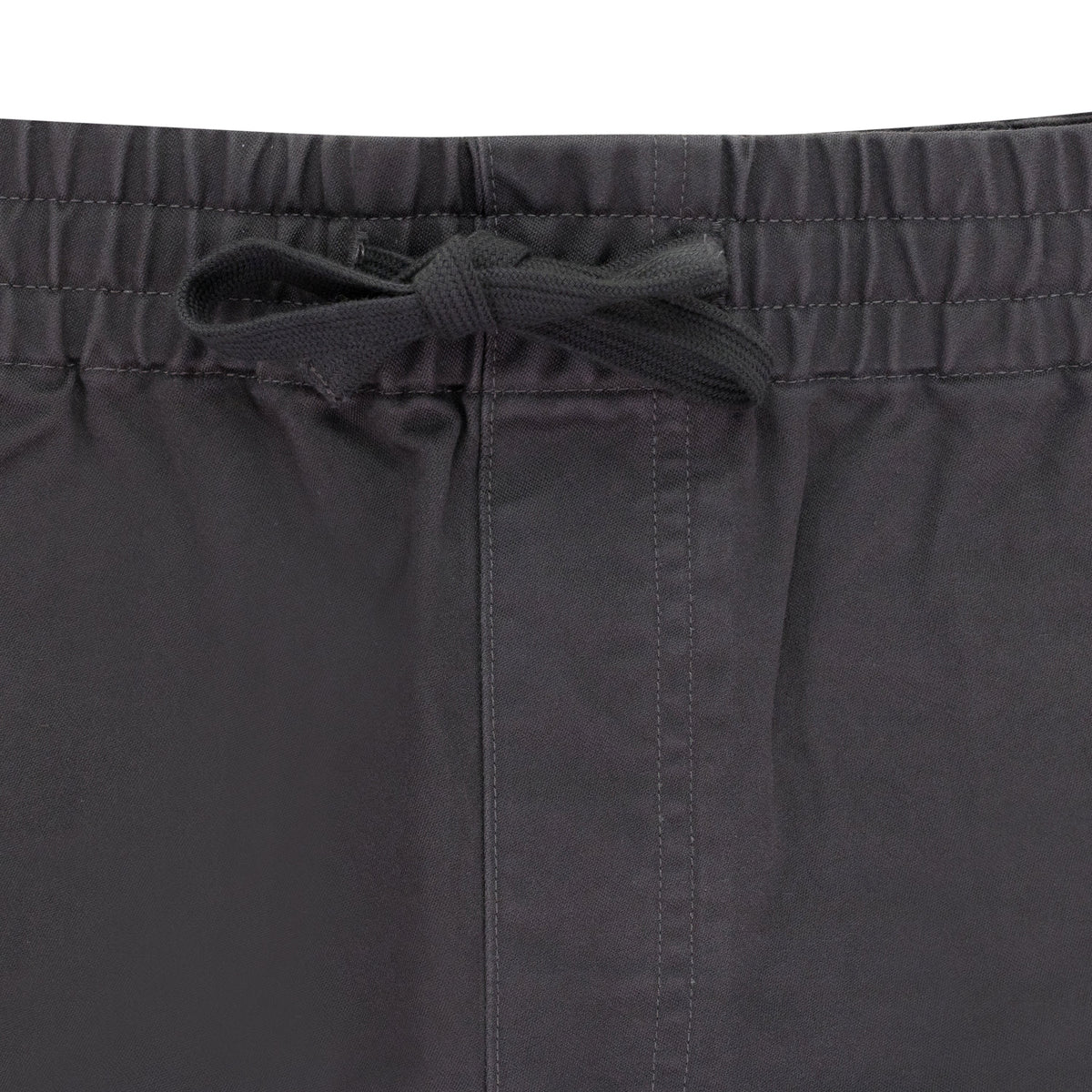 GRAY DRAWSTRING CHINO SHORTS