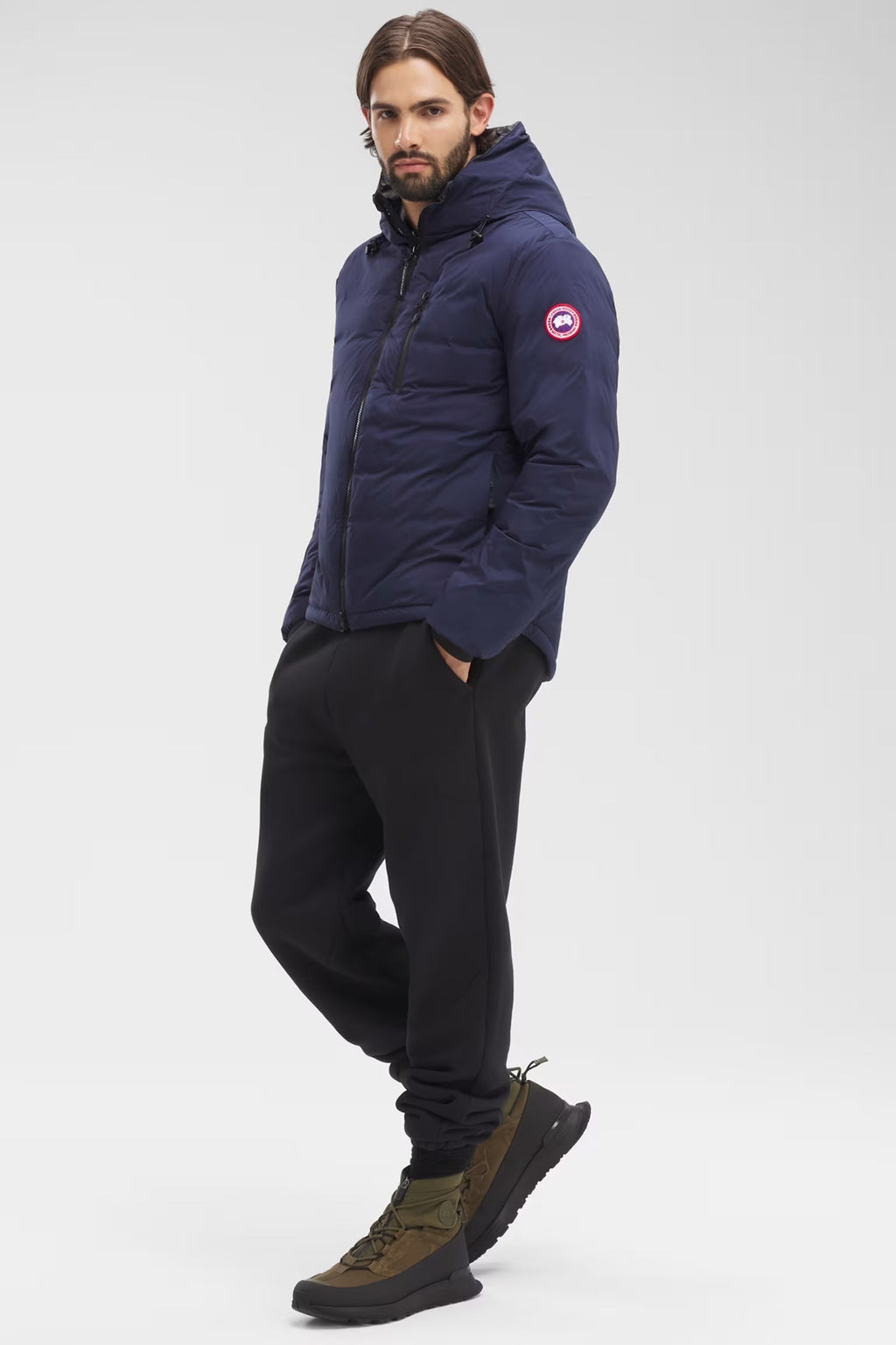 Canada Goose Men's Hooded Quilted Puffer Jacket - Navy