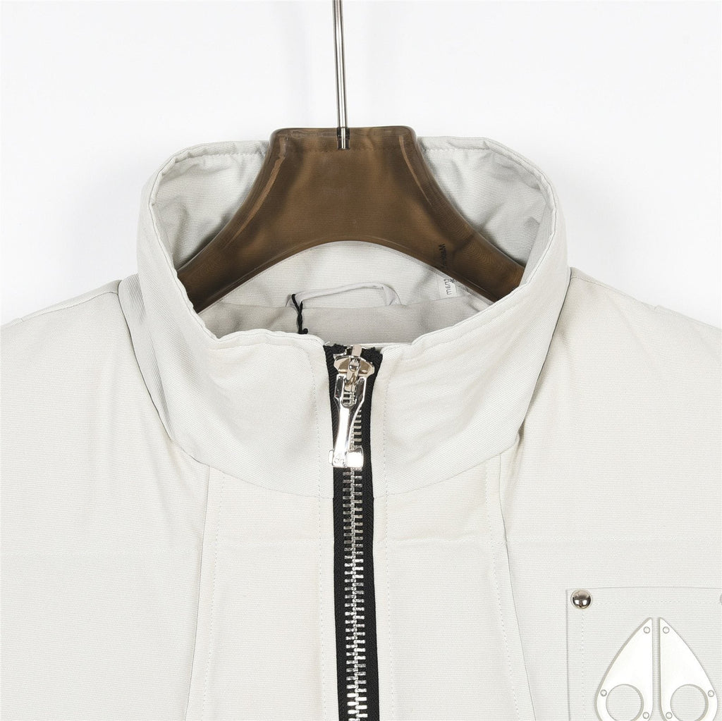 Moose Knuckles Quilted Down Vest - Black & White