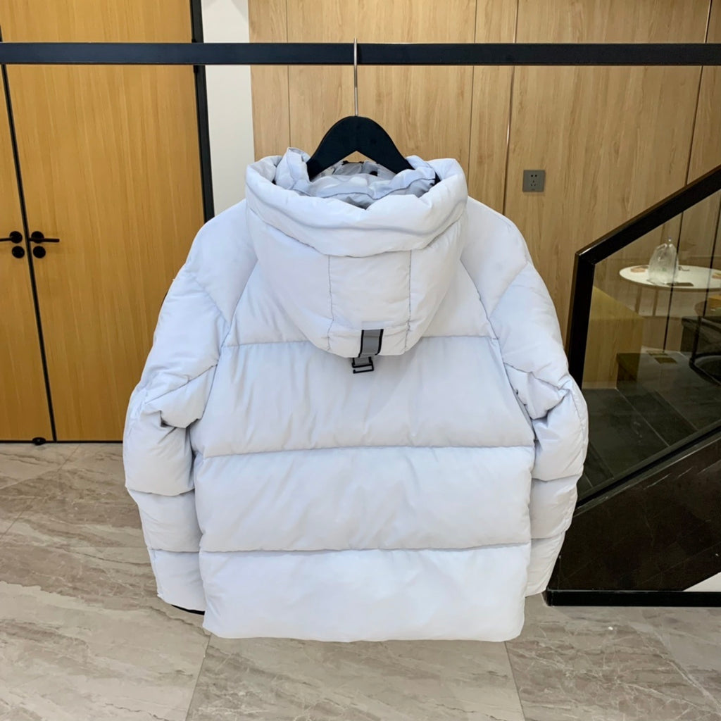 Canada Goose Black Badge Hooded Puffer Jacket - White