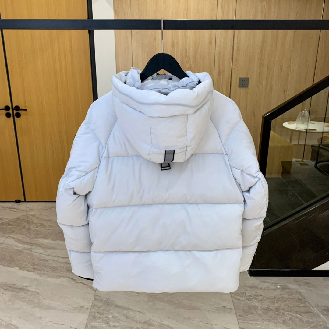 Canada Goose Black Badge Hooded Puffer Jacket - White