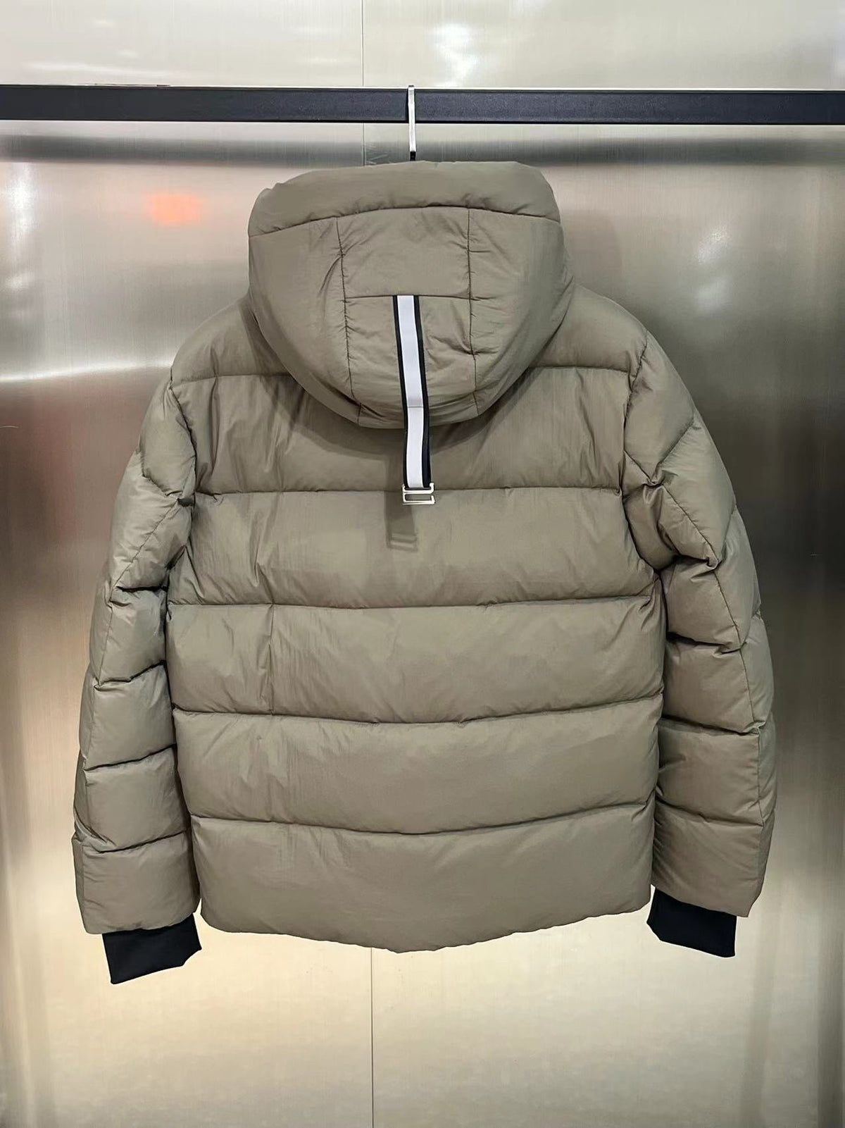 Canada Goose Black Badge Hooded Puffer Jacket - Khaki