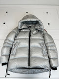 Canada Goose Women's Hooded Puffer Jacket - Silver Gray