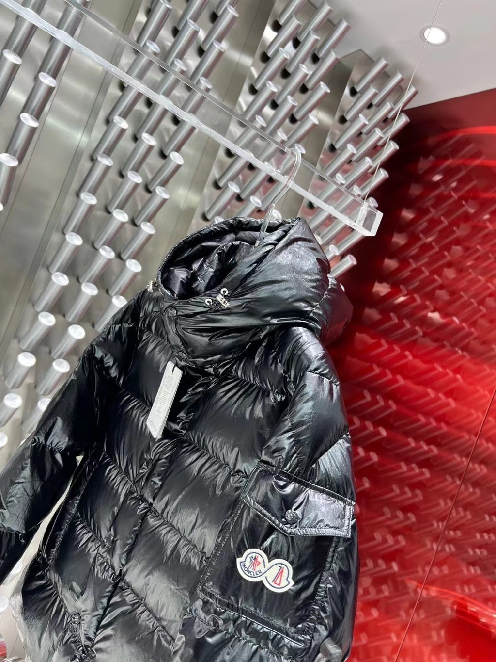 Moncler 70th Anniversary Hooded Puffer Jacket - Black