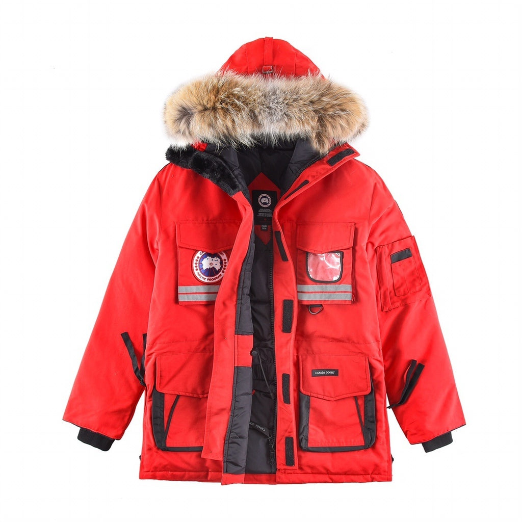 Canada Goose Hooded Utility Parka - Red